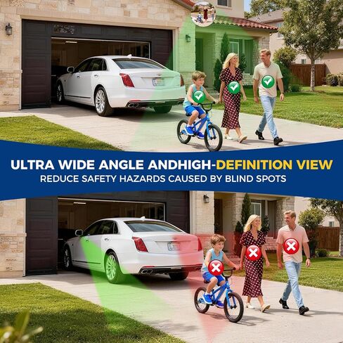 11.7"acrylic convex mirror 360-degree adjustable wide-angle indoor security mirror suitable for monitoring blind spots in parking lots Garage warehouses offices and traffic safety management in Saudi Arabia
