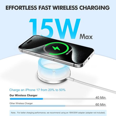 3-in-1 Charging Station for iPhone: Wireless Charger for iPhone 16e 16 15 14 13 12 11 Pro Max - for Apple Watch 10 to 2 Ultra&SE - for AirPods 4 3 2 Pro - Qi Fast Charger Portable Travel Nightstand in Kuwait