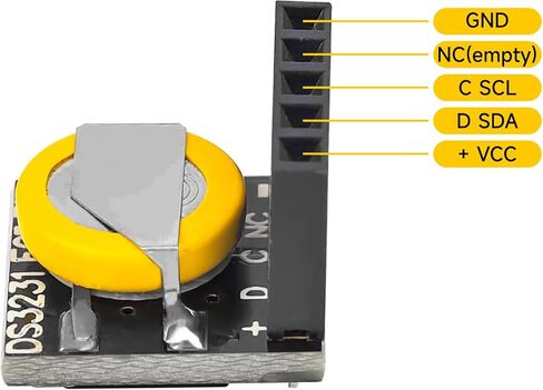 DS3231 RTC Module, 3.3V/5V High-Precision Real Time Clock Compatible with Arduino Raspberry Pi - 6PCS in Saudi Arabia