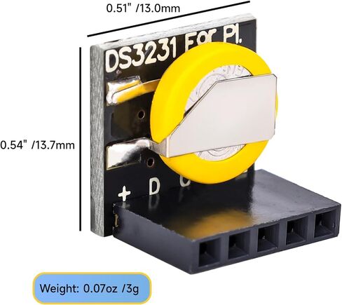 DS3231 RTC Module, 3.3V/5V High-Precision Real Time Clock Compatible with Arduino Raspberry Pi - 6PCS in Saudi Arabia