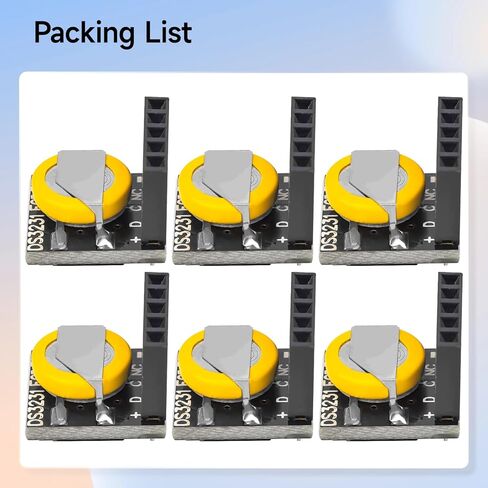 DS3231 RTC Module, 3.3V/5V High-Precision Real Time Clock Compatible with Arduino Raspberry Pi - 6PCS in Saudi Arabia