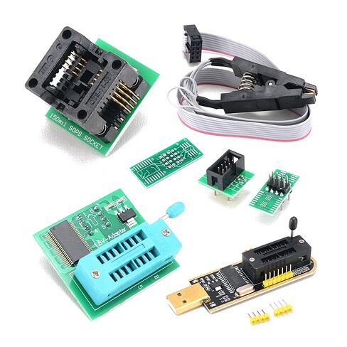 SOP8 Test Clip, 16 Pin BIOS Clip USB Programmer Clip EEPROM BIOS Flasher SPI Flash Programmer 1.8V Adapter and 15SOP8 Socket for 24/25 Series in Saudi Arabia
