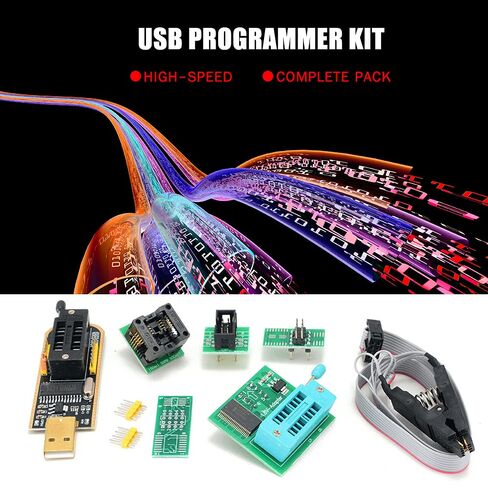 SOP8 Test Clip, 16 Pin BIOS Clip USB Programmer Clip EEPROM BIOS Flasher SPI Flash Programmer 1.8V Adapter and 15SOP8 Socket for 24/25 Series in Saudi Arabia