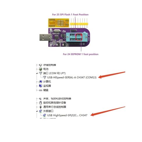 مبرمج CH347 مع تحويل مستوى 1.8 فولت لمبرمج USB EEPROM BIOS 24 25 سلسلة فلاش، استبدل مبرمج CH341A، يدعم TTL in Kuwait