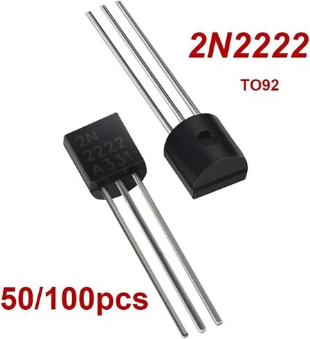 50/100PCS SAMIROB Transistor Kit 2N2222 TO92 NPN 30v 800MA Transistors Electronic Kit(50pcs) in Saudi Arabia