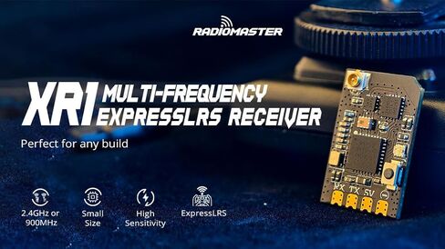 Radiomaster XR1 2.4GHz Sub-G 900MHz Dual-Band Semtech LR1121 Transceiver Nano Multi-Frequency ExpressLRS Receiver (Dual-Band Antenna) in Saudi Arabia