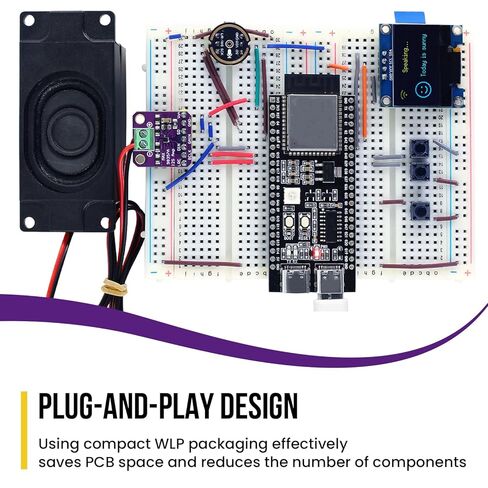 4Pcs MAX98357 I2S 3W Audio Amp Breakout Board | Filterless Class D DAC Decoder Module | for DIY Audio Projects in Saudi Arabia