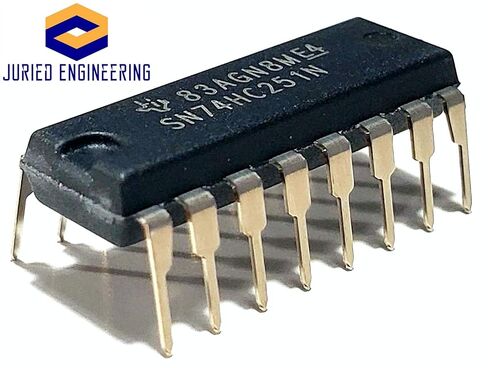 SN74HC251N SN74HC251 74HC251 محددات البيانات/وحدات الإرسال المتعددة مع مخرجات ثلاثية الحالات IC DIP-16 (حزمة من 20) in Saudi Arabia