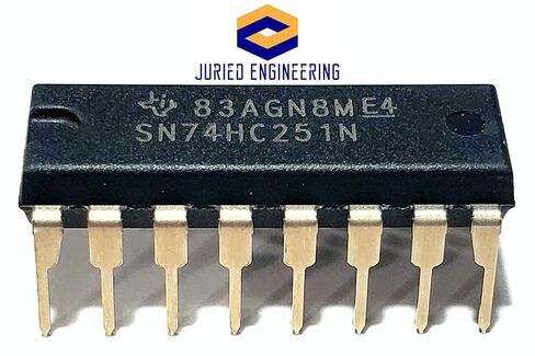 SN74HC251N SN74HC251 74HC251 محددات البيانات/وحدات الإرسال المتعددة مع مخرجات ثلاثية الحالات IC DIP-16 (حزمة من 20) in Saudi Arabia