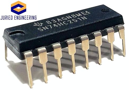 SN74HC251N SN74HC251 74HC251 محددات البيانات/وحدات الإرسال المتعددة مع مخرجات ثلاثية الحالات IC DIP-16 (حزمة من 20) in Saudi Arabia