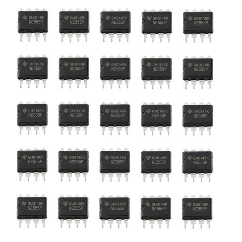 NE555 Timer IC NE555P Chip DIP 8-Pin NE555N Single Precision Timer IC for LED Flash/Delay Circuits with Box (Pack of 25) in Saudi Arabia