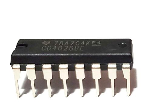 CD4026BE CD4026 CD4026 CMOS Decade Counter/Divider with Decoded 7-Segment Display Outputs and Display Enable Breadboard-Friendly IC DIP-16 (Pack of 5) in Saudi Arabia