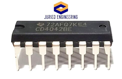 CD4042BE CD4042 CD4042 CMOS Quad Clocked 'D' Latch Breadboard-Friendly IC DIP-16 (Pack of 10) in Saudi Arabia