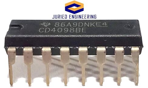 CD4098BE CD4098B CD4098 4098 CMOS مزدوج أحادي ومتعدد الهزاز وصديق للوحة التجارب IC DIP-16 (عبوة من 10) in Kuwait