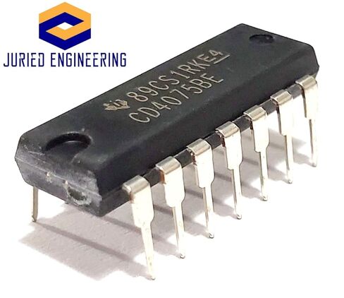 CD4075BE CD4075B CD4075 4075 CMOS ثلاثي 3 مدخلات أو بوابة IC DIP-14 (عبوة من 10) in Kuwait