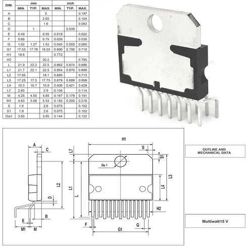 2-Pack TDA7294V & TDA7294 Audio Amplifier - 100W 40V AB Class Hi-Fi Module with Mute/Standby - Compatible with STMicroelectronics Systems - Fixes Overheating & Signal Distortion in Saudi Arabia