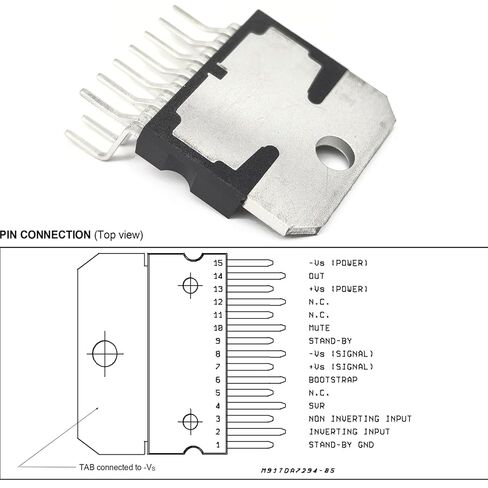 2-Pack TDA7294V & TDA7294 Audio Amplifier - 100W 40V AB Class Hi-Fi Module with Mute/Standby - Compatible with STMicroelectronics Systems - Fixes Overheating & Signal Distortion in Saudi Arabia