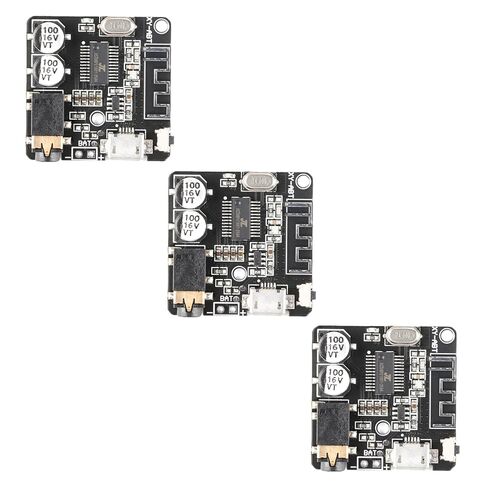 3pcs BLE 5.0 Audio Receiver Module, 5W×2 Amplifier, ±0.03% THD+N, ≥90dB SNR, -20°C to +85°C, A2DP/AVRCP Support in Saudi Arabia