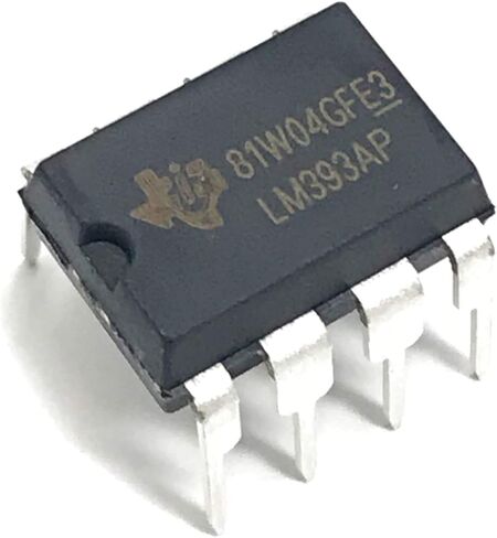 LM393AP LM393 Precision Dual Differential Comparator, Industrial Grade IC DIP-8 Breadboard-Friendly (Pack of 10) in Saudi Arabia