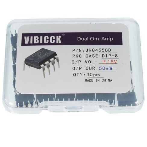 30 قطعة JRC4558 8 مضخم تشغيلي مزدوج متجانس 4558D قابس مباشر DIP IC رقاقة منخفضة الضوضاء عالية السرعة مكون إلكتروني (عبوة من 30 قطعة) in Kuwait