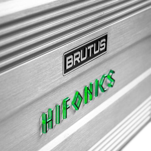 Hifonics Brutus BG 560 Watt 2 Channel Amplifier with Built-in UV Meter, Dual Toroidal Transformer PWM Power Supply and Shielded Inductors, Silver in Saudi Arabia