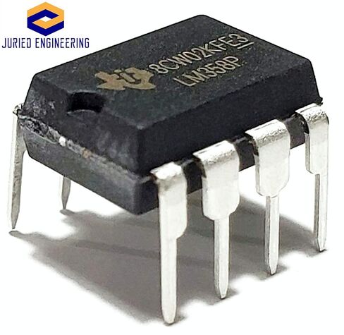 LM358P IC Dual Operational Amplifier & 8-Pin DIP Sockets with Machined Contact Pins Breadboard-Friendly (Pack of 5) in Saudi Arabia