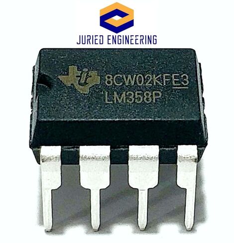 LM358P IC Dual Operational Amplifier & 8-Pin DIP Sockets with Machined Contact Pins Breadboard-Friendly (Pack of 5) in Saudi Arabia