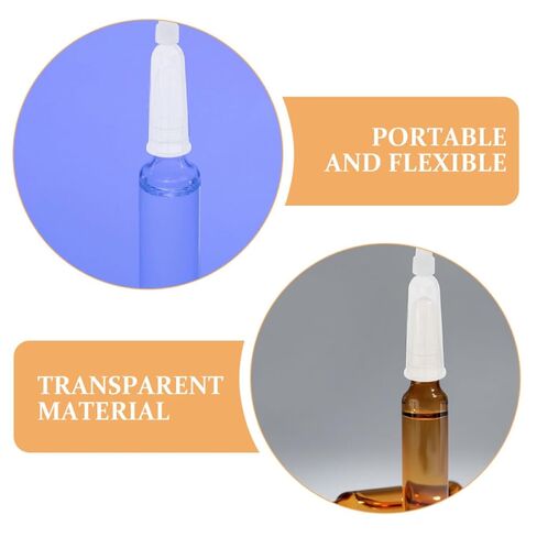 50pcs 2ml Glass Ampoule Dropper Caps Reusable Liquid Dispensing Tip Caps for Laboratory and Skincare Ampoule Opener Tool in Saudi Arabia