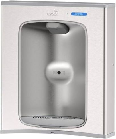 Oasis VersaFiller PWEBF Retrofit Bottle Filling Station for Wall Mount Drinking Fountains in Stainless Steel, Sensor Activated, Non-Refrigerated, 18" D x 12" W x 20" H in Saudi Arabia