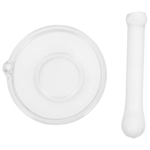 BESTYASH Glass Mortar and Pestle Set with Thickened Base for Stability Small 2.55In Grinding Bowl and Pestle for Laboratory Use and Kitchen Spices Grinding Easy to Clean in Kuwait