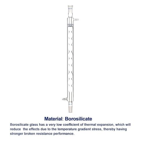 24/40 Joint Allihn Condenser (500 mm) Bundle with Rubber Tubing 12 mm OD x 8 mm ID (9 Feet) - Labasics Bundle in Saudi Arabia