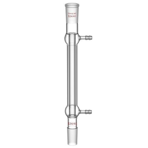 stonylab West Condenser, Borosilicate Glass Liebig Condenser with 24/40 Joint, Jacket Length 200 mm, Chemistry Laboratory Glassware for Distillation, Reflux in Saudi Arabia