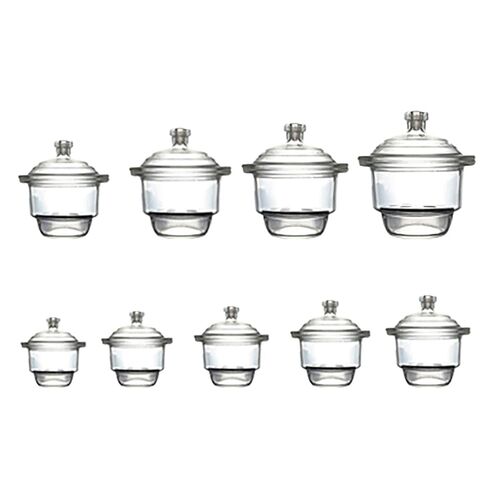 120mm / 5" Glass Vacuum Desiccator Jar, Lab Dessicator Dryer with Porcelain Plate, Ground Glass Stopcork in Saudi Arabia