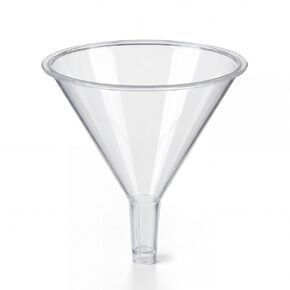 قمع بلاستيكي، قمع مسحوق بولي بروبيلين 120 مم للتوزيع المختبري واليومي والتصفية والتعبئة، قطعة واحدة in Kuwait