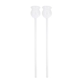 2pcs Borosilicate Glass Safety Funnels with Long Neck Stem for Laboratory and Chemistry Experiments, 2pcs Set Filling and Transfer Funnels for School and Industrial Use in Saudi Arabia