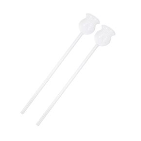 2pcs Glass Laboratory Long Neck Funnel for Chemical Experiments, Scientific Glass Funnel with Safety Design for School Science and Carbon Dioxide Preparation in Kuwait