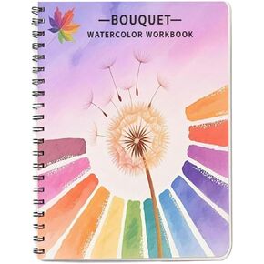 Watercolor Workbooks, Beginner Watercolor Painting Kit – 12 Colors Paint Set with Brush in Saudi Arabia