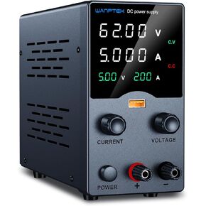 Wanptek DC مزود طاقة متغير 30V 10A، مزود طاقة للمقعد مع مقبض تعديلات التشفير، منفذ شحن USB سريع مع شاشة عرض الإخراج الحالية، شاشة LED مكونة من 4 أرقام in Kuwait