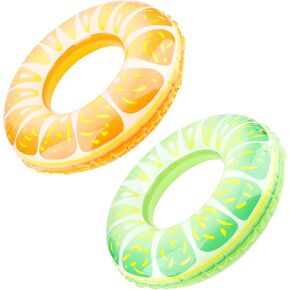 حمام السباحة عوامات الأطفال ، 3 أجهزة كمبيوتر سباحة أنابيب الفاكهة أنابيب الفاكهة لطفرات سباحة قابلة للنفخ جولة عوامات محمولة للأطفال حلقات الليمون البرتقالية للبنات فتيان بركة البحيرة البحيرة الصيفية in Kuwait