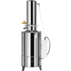 Stainless Steel Water Distiller 5L/H, 4500W Rapid Heating, 220V Lab Grade Purifier, Compact Benchtop Distillation for Laboratory/Industrial/Medical Use in Kuwait