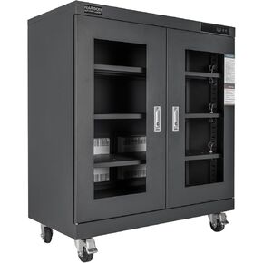 خزانة NARGON 1-20% RH 450L الإلكترونية الجافة، خزانة تجفيف ESD لتخزين العدسات البصرية، تجميعات РСВ، الرقاقة، المكونات الإلكترونية، أشباه الموصلات، المواد الكيميائية المخبرية، موديل NMC452CF in Kuwait