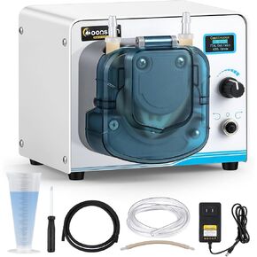 24V Peristaltic Pump Variable Speed 0-800ml/min Intelligent Liquid Dosing Pump 430rpm High Flow Rate OLED Display for Scientific Labs Industrial Applications in Kuwait