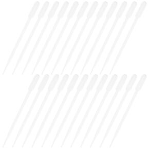 PRETYZOOM 100pcs 3ml Disposable Plastic Transfer Pipettes Graduated Droppers for Laboratory Use Essential Oils and Craft Liquid Transfer in Kuwait