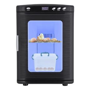 25L Reptile Egg Incubator with Cooling & Heating - Portable Scientific Lab Incubator, 10°c-60°c Temperature Control, 12V/110V Digital Incubator for Small Reptiles Hatching,Black in Kuwait