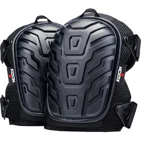 NoCry Professional Gel Knee Pads for Work with Soft Foam and Gel Cushion — Heavy Duty Cap, Reinforced Adjustable Straps, Military Grade Rivets and Built-in Hang Loops — Perfect for Construction in Kuwait