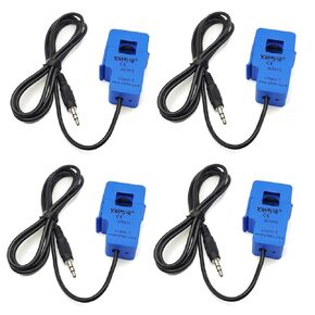 4 قطعة SCT-013-100 100A 1 فولت فتح إغلاق التيار المتناوب محول التيار الاستشعار SCT013 غير الغازية سبليت الأساسية محول التيار in Kuwait