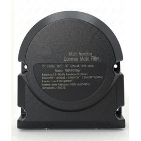 مرشح الوضع المشترك 3 في 1 للموجات القصيرة بقدرة 1000 وات، خنق التردد اللاسلكي المقاوم للماء بتردد 1.8-54 ميجا هرتز، حلقة مغناطيسية لملف الاختناق بتوهين 50 ديسيبل، مقاومة 50 أوم، فقدان إدخال 0.3 ديسيبل، SWR <1.2 للاستخدام الخارجي لراديو الهواة in Kuwait