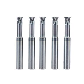 1 قطعة قاطعة الطحن الموضوع M1.0-M12 متري نهاية الموضوع مطحنة 3 الناي 60D كربيد التنغستن راوتر بت لقطع المعادن الألومنيوم (M6.0x1.0xD6x50) in Kuwait