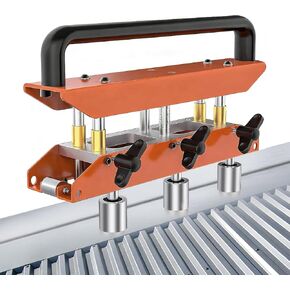 Professional 3-Station Edge Roller, Metal Roofing Bender Tool, 0-90° Adjustable Angle, Sheet Metal Bead Roller for 1/2-5in Bending, Heavy Duty Construction Materials in Kuwait