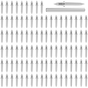 200 قطعة من المسامير غير المرئية برأسين مع أدوات الأكمام - مثبتات سلسة لا تترك علامات للألواح الخشبية الصلبة والتشذيب والقولبة in Kuwait